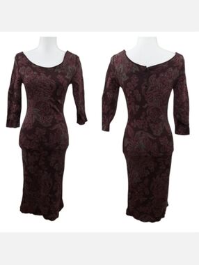 Peruvian Connection floral sweater dress S